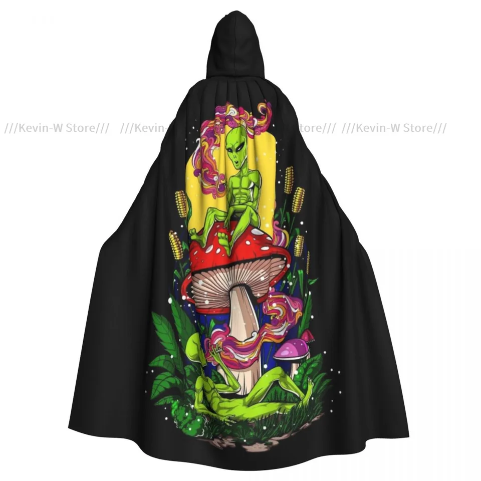Long Cape Cloak Magic of Trippy Hubs s kapucňou plášťový plášť jesenné kapucňa