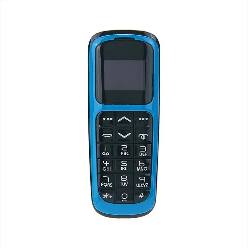Long-CZ V2 najmenší kartový telefón 0,66 palca Magiaka Voice Bluetooth Dialer s rukami zadarmo podpora fm slúchadlá Mini veľkosť mobilného telefónu