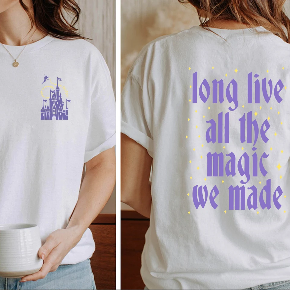 Long Live All the Magic We Made Tričke estetické všetky magické košele harajuku dámske oblečenie y2k top unisex grafické tričká