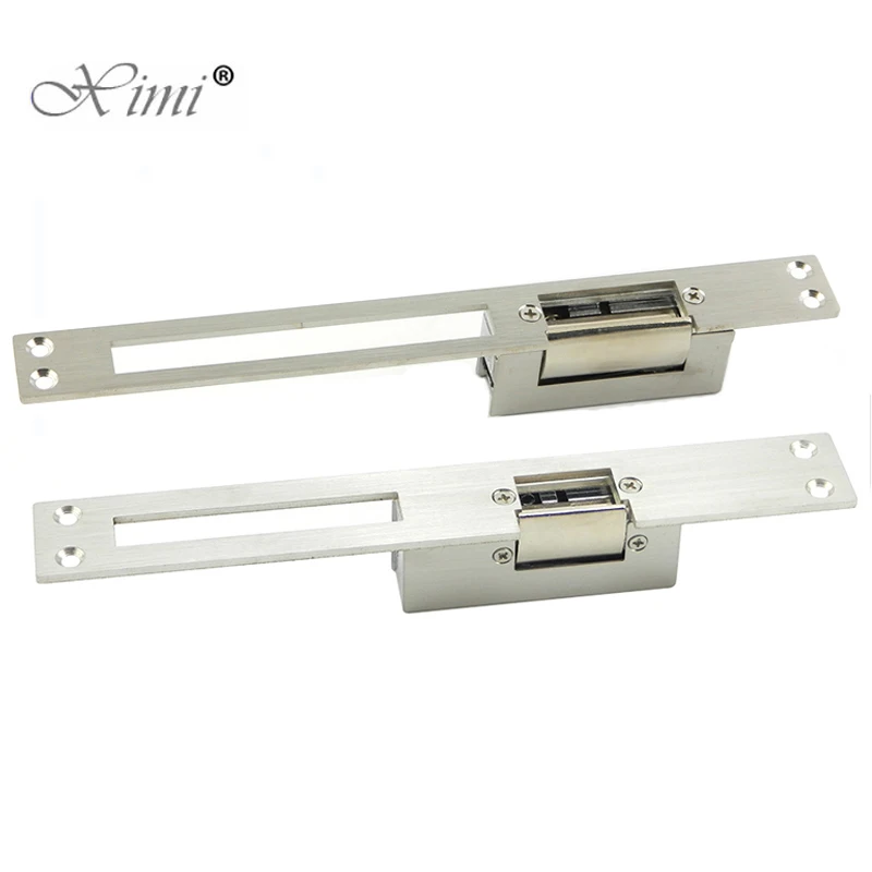 Long Panel Electric Strike Lock Zlyhanie zabezpečeného zapnutia na odomknutie pre drevené kovové ovládacie prvky prístupu do domu PVC