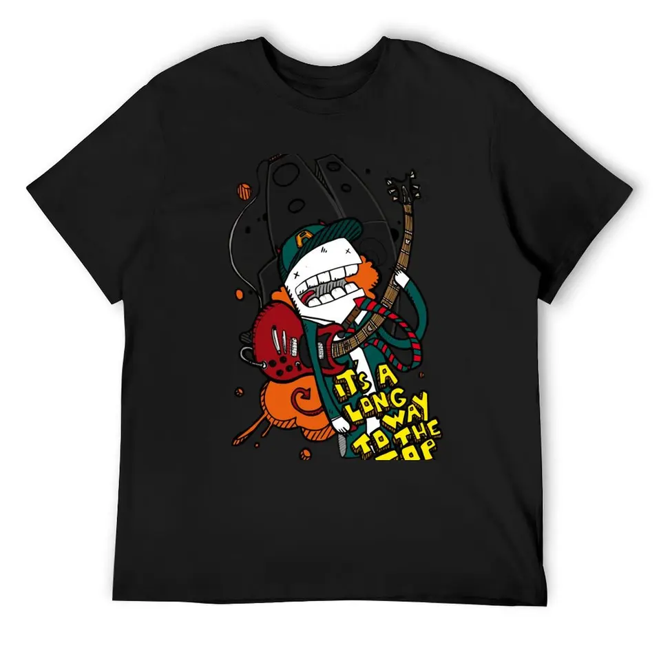 Long Way - Angus Young Tribute Tričko Blue Archív anime figúrky grafické tričko luxusné oblečenie mužov