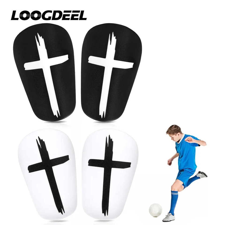 Loogdeel 1 pár Mini futbalové holene Futbalové futbalové školenie Futbalový výcvik na strážcu ochranné vybavenie Ochranné opotrebenie opotrebenie, ktoré absorbujú nárazy, chráni nohy