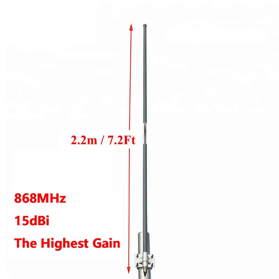 Lorawan 868MHz 15DBI Omni-smerovacia anténa, radóm zo sklenených vlákien, čistá meď, vonkajšia strešná špirála pre klzáky a baníci HNT