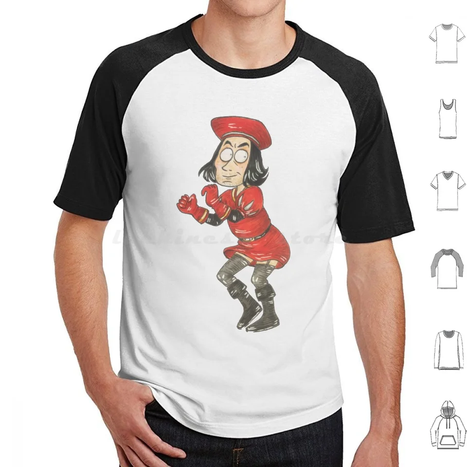 Lord Farquaad T košeľa veľká veľkosť 100% bavlna Shrek Lord Farquaad Farquaad Lord Meme Donkey Swamp Fiona Memes Funny Daddy Farquad