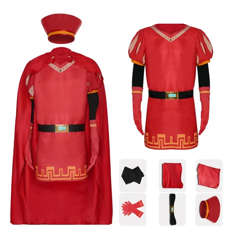 Lord Farquad Cosplay kostýmy Outfits rúcho klobúk Halloween karnevalová párty maskované obleky pre dospelých chlapcov