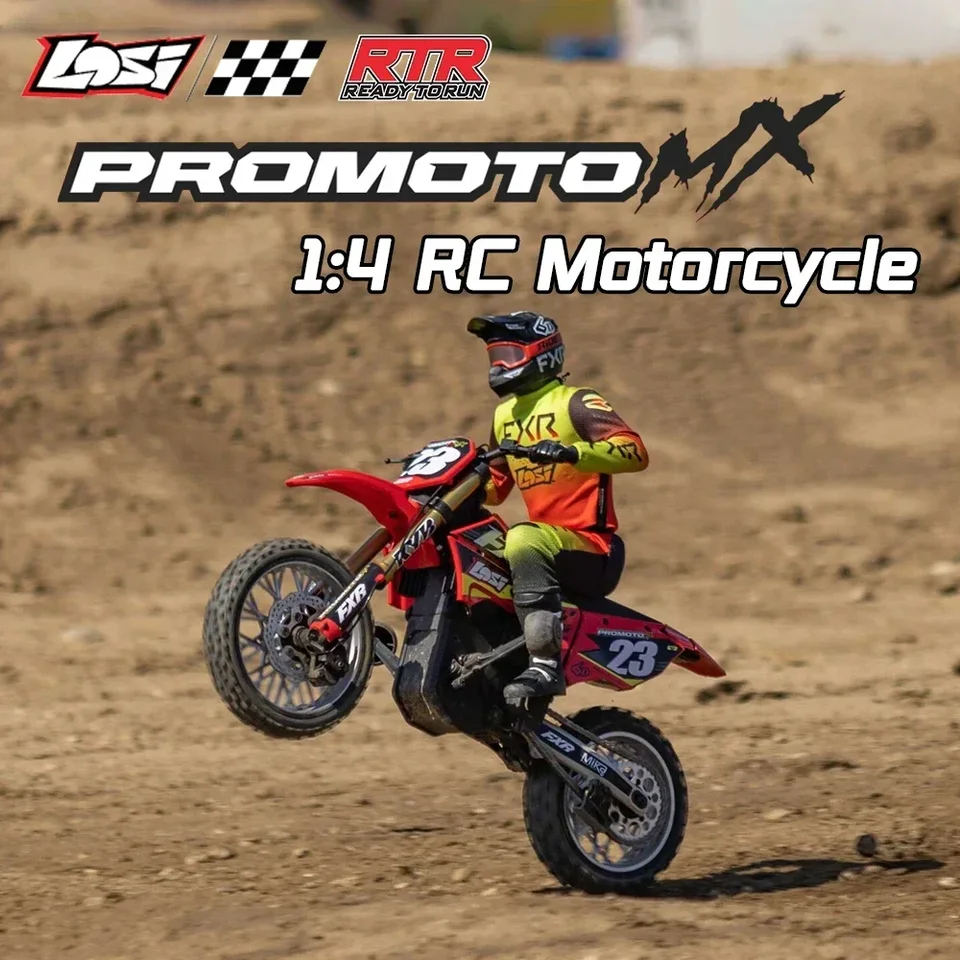 LOSI 1: 4 Propoto-MX LOS06000 LOS06002 RTR 1/4 RC Simulovaný elektrický diaľkový ovládací model motocykla automobil