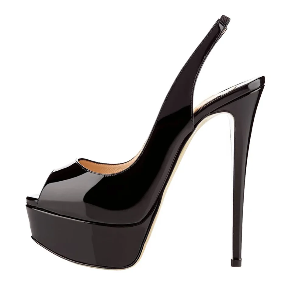 Loslandifen Nová 14 cm platforma Super High podpätky pre ženy sexy otvorené sandále sandále Gladiator Dreys Dámske topánky plus veľkosť 42