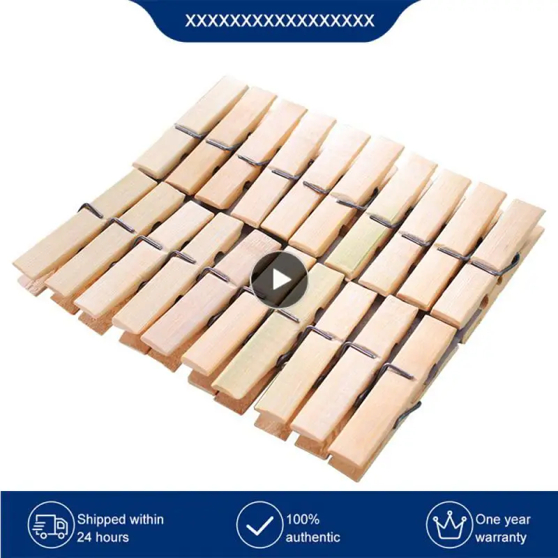 /Lot Bamboo Drevené odevy kolíky ponožky posteľný plech s vetrovými špendlíkami Domáce práčovne