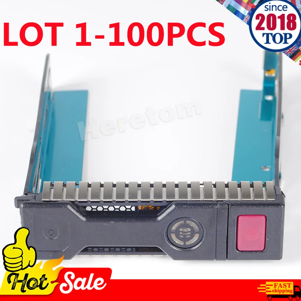 LOT Origina HPE 651314-001 3,5 'SAS SATA HDD CADDY TRAY ML310E SL250S DL360 DL380 DL388 GEN9 G9 GN9 GEN8 Bracketed.