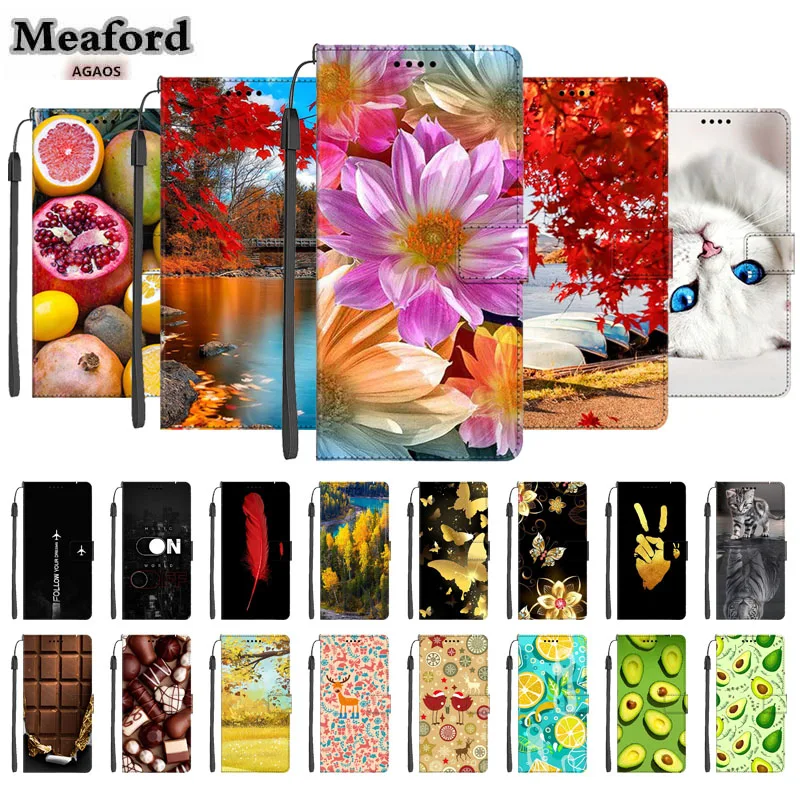 Lotus Leather puzdro pre iPhone 13 Flip Magnetic Wallet Book Para farebný ochranný kryt pre Apple iPhone13 Pro Max Mini
