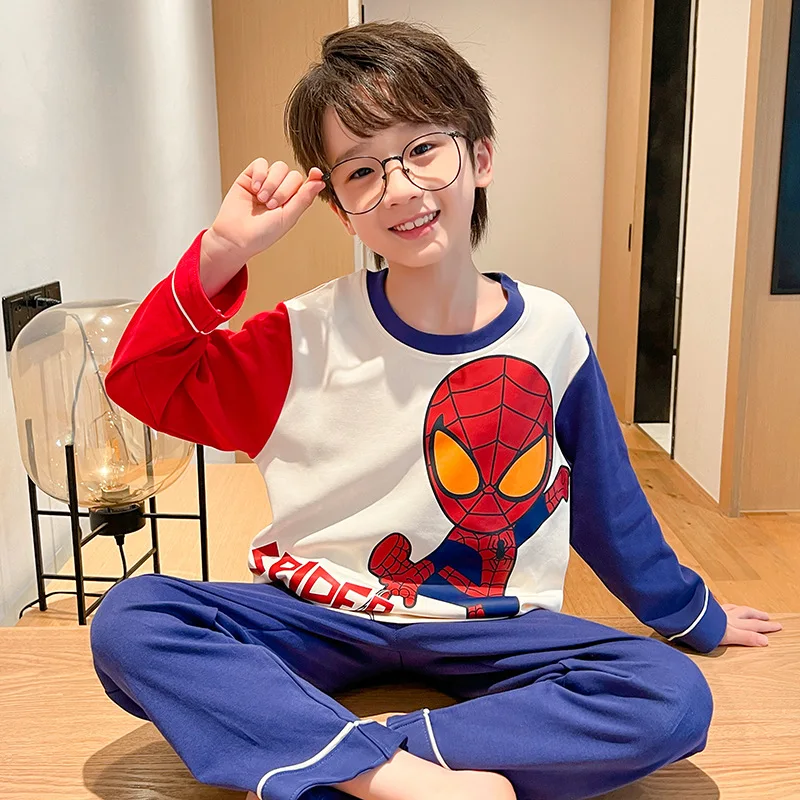 Loungewear Spiderman Boy Detské pyžamy pre deti pre deti chlapca pyžama spánok