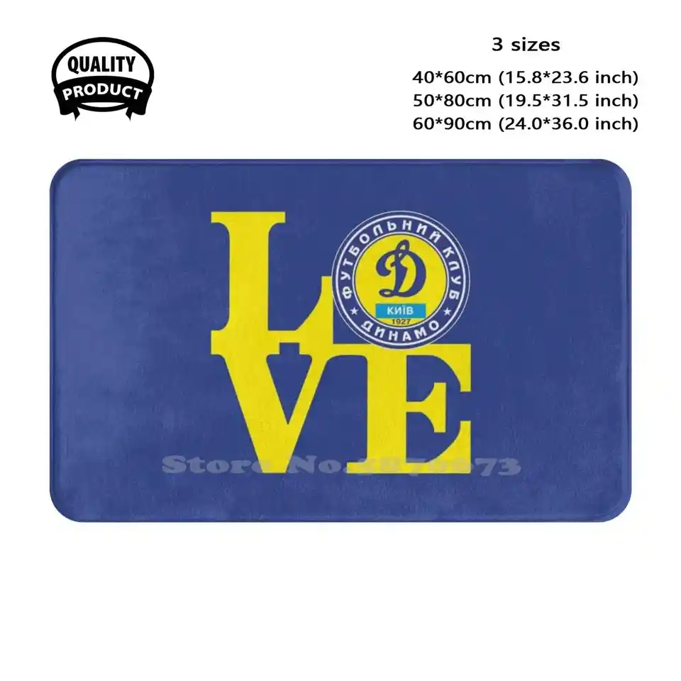 Love Dinamo Kyjev - 3 Soft Cushion Home Carpet Door Mat Car Kiev Kiev futbalový klub Dynamo Kyjev 1927 Štadium Premier Lobanovsky