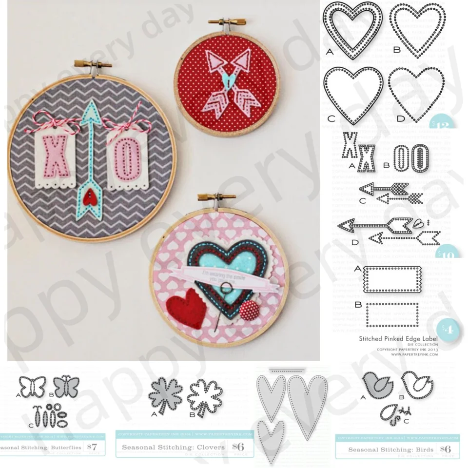 Love Heart Cupid's Arrow Clovers Butterflies Metal Cutting Dies DIY Scrapbook Handcraft Card Craft Decotion Valentine's Day