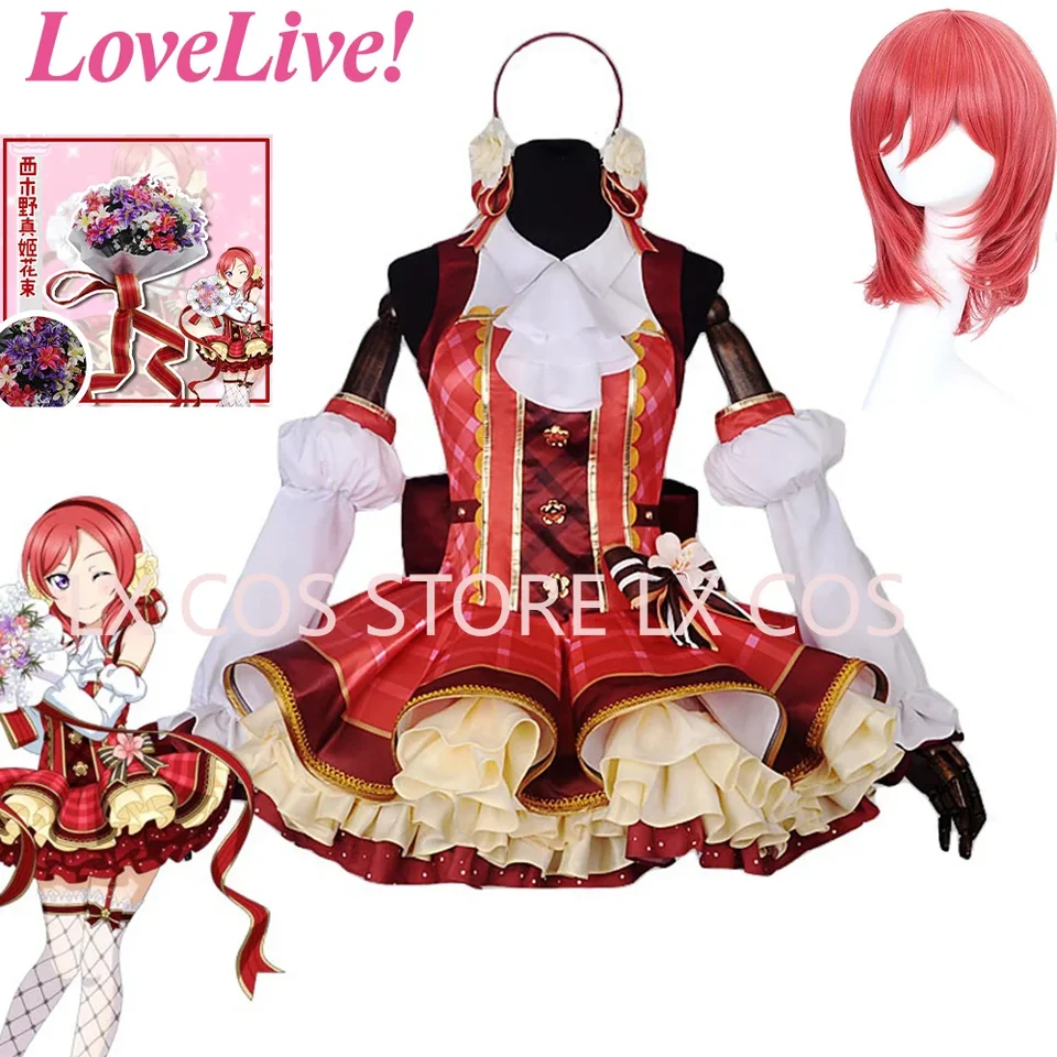 Love Live! Kvetinové kytice Maki Nishikino Awakening Dress Cosplay kostým celá veľkosť vlastná veľkosť cos oblečenie