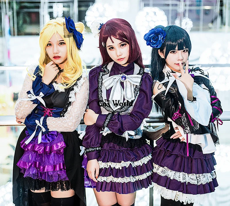 Love Live Sunshine Aqours Guilty Kiss Strawberry Trapper Sakurauchi Riko Ohara Mari Tsushima Yoshiko Anime Cosplay Cosplay kostýmy