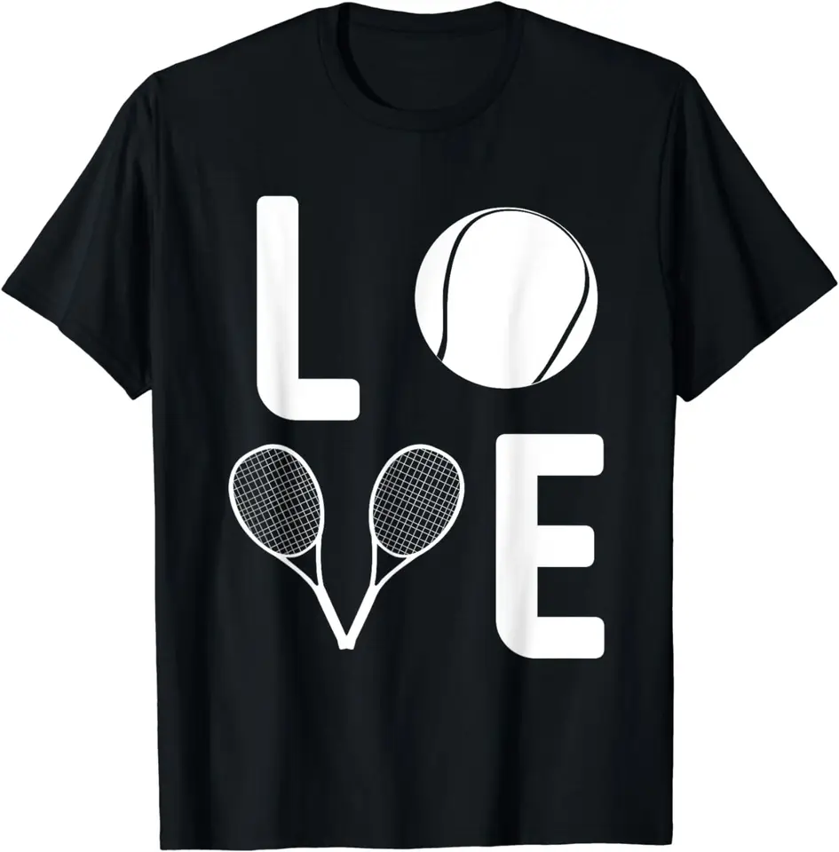 Love Tennis Ball Racket Player Game Enthusiast Team Outfit Tričko Grafické tričká Men