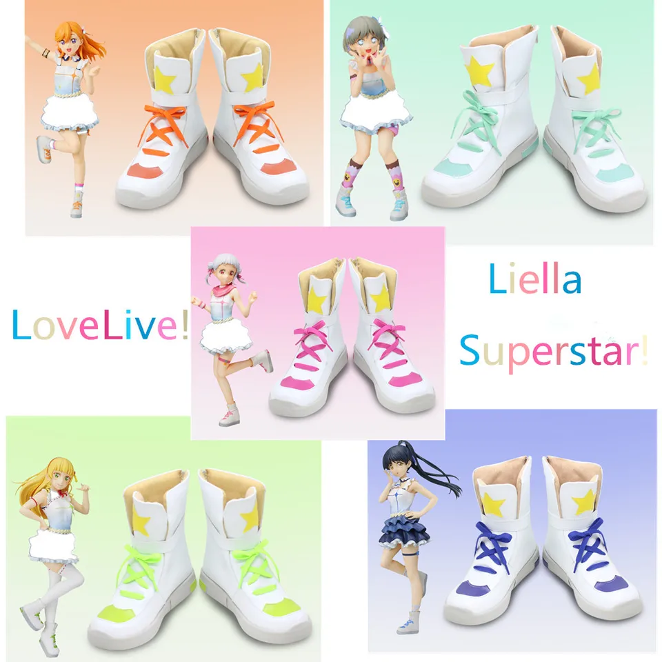 LoveLive! Superstar !! Liella Love Live Tang Ke Ke Heanna Sumire Hazuki Ren Arashi Chisato Shibuya Kanon Cosplay topánky topánky