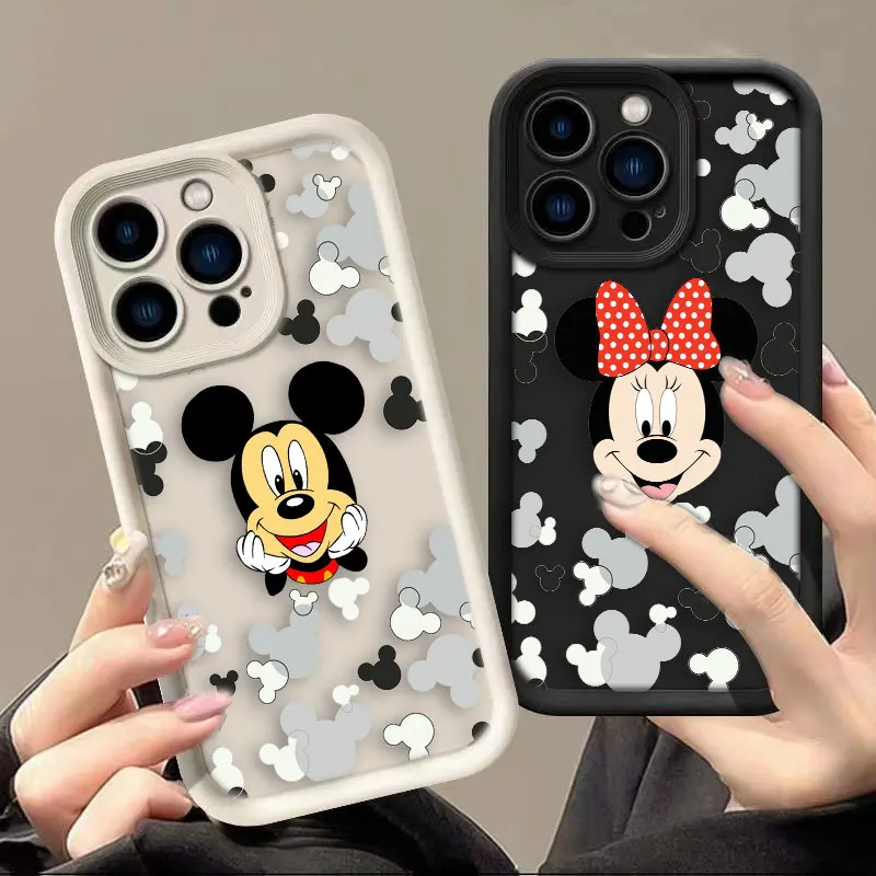 Lovely Mickey Minnie Mouse Cover Puzdet pre telefón pre OnePlus 11 10R 8T Nord Ce 4 Lite Ace 2 3 Google Pixel 7 8 7a 8a 9 TPU prípadové fonda