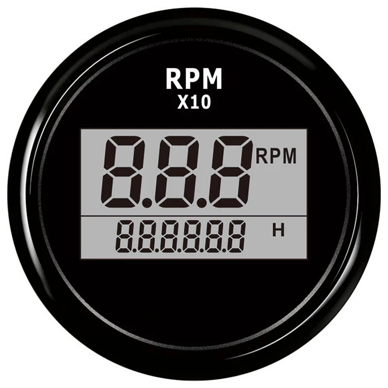Loď LED digitálny tachometer motora Hour meter Morine Outboard RV RPM merací meradlo
