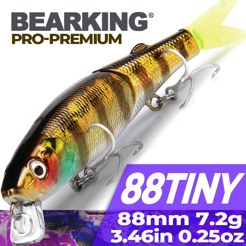 Ložiská značka 1pc AS-S85 Tvrdé rybolovné návnady Minnow 9 cm 7,2 g Umelé návnady Hlboké potápanie Wobblers rybárske kladky