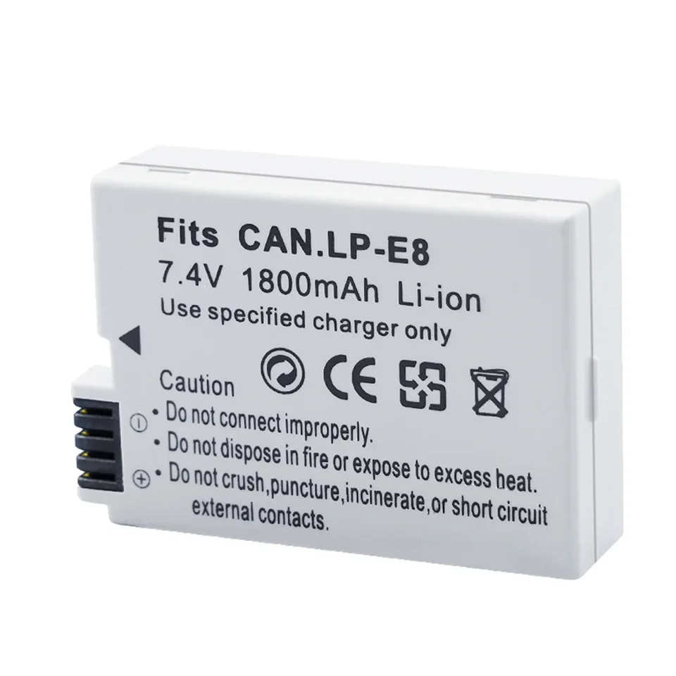 LP-E8 LPE8 batéria 1800 mAh pre Canon EOS 550D 600D 650D 700D X4 X5 X6I X7I T2i T3i T4i T5i DSLR Camera