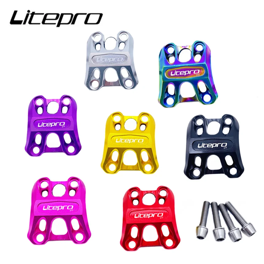 LP Litepro skladací bicykel Titánske skrutky Titánske skrutky Top čiapka pre bicyklovú bicyklovú trubicu stúpačku hliníkovej zliatiny