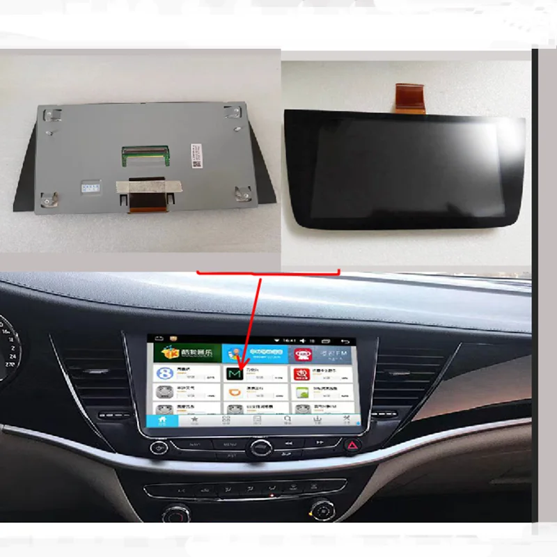 LQ080Y5DZ10 8-palcový 2017 2016 OPEL Astra K Nahradenie dotykovej obrazovky LCD displejom pre navigáciu OPEL VAUXHALL DV DG PS