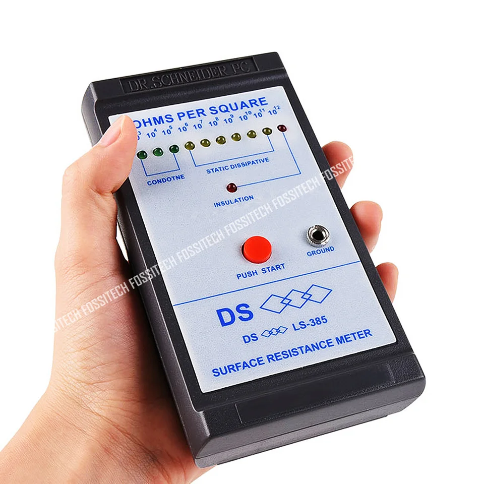 LS-385 Tester povrchového odporu statické podložky Antistatic Tester povrchová impedancia meracie prístroj ľudský elektrostatický tester