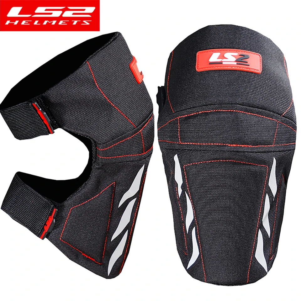 LS2 CE certifikované motokrosové kolenné vankúšiky Zhruba Moto Knee Protector Anti-Slip MTB Cycling koleno koleno strážky