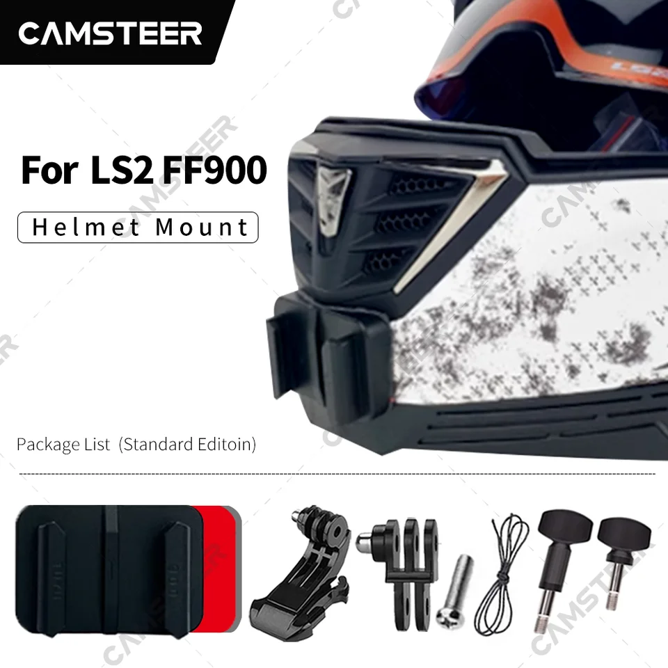 LS2 FF900 Prispôsobené prilby prilba brady pre gopro12 11 10 9 DJI Action3/4 Insta360 ACE PRO X4 X3 Action Camera Action