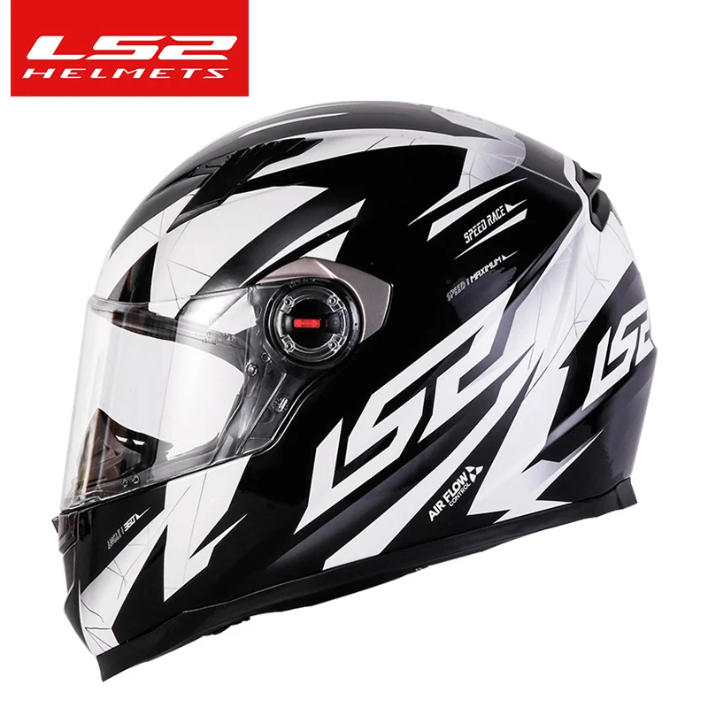 LS2 Full Face Motorcycle Helma Men Women Motokross Helma High-pevná ABS Shell ECE schválená Motocyklové príslušenstvo FF358