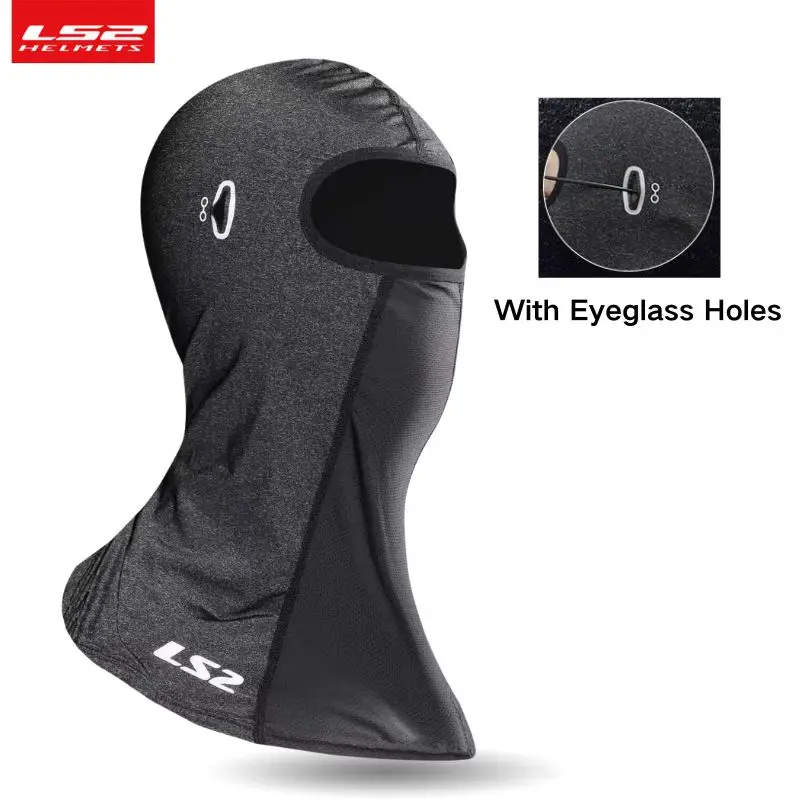 LS2 letný motocykel Motor Balaclava Men Touring Face Mask Maska ľadová hodvábová cyklistická maska ​​celá tvár Moto pokrývka hlavy ochrana pred slnkom Cool kože