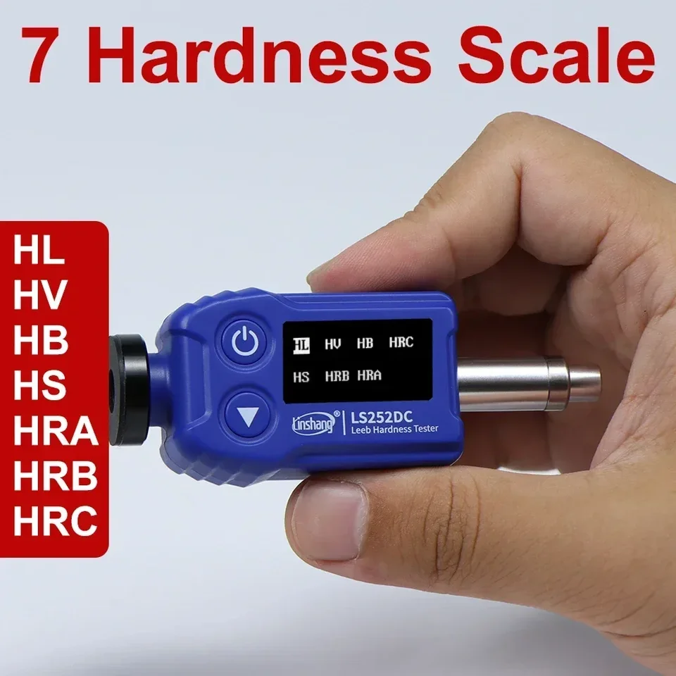 LS252DC DC Impact Device Leeb Durometer Lacný kovový tvrdosť tester Cena prenosný digitálny durometer pedy Tester tvrdosť