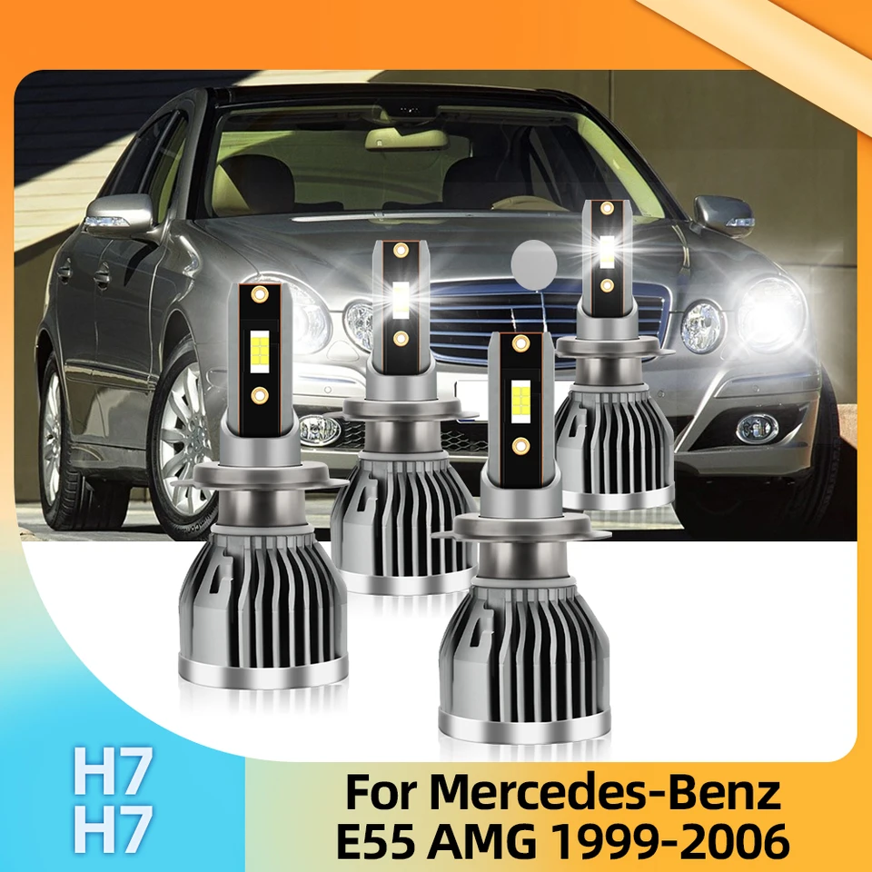 LSlight 110W H7 LED Turbo svetlomety žiarovky Automatické pre Mercedes-Benz E55 AMG Sedan 1999 2000 2001 2002 2003 2004 2005 2006