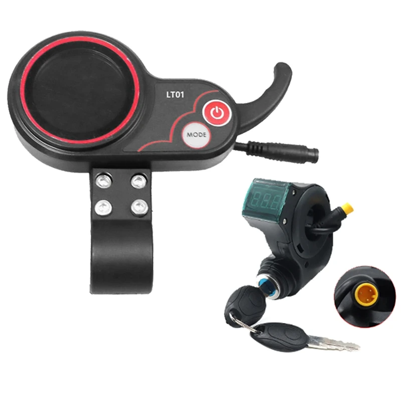LT01 Zobrazovací meter+3pinový zapaľovací kľúč pre Kaabo Mantis 8/10 Kaabo Wolf Wolf Warrior x Kaabo Wolf Wolf Warrior 11 E Scooter