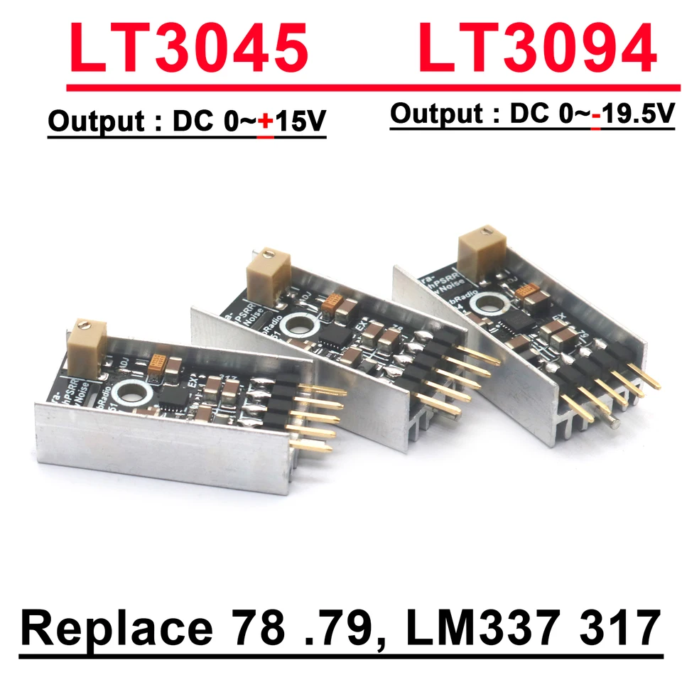 LT3094 LT3045 Kladný negatívny regulátor napájacieho napätia napájania LM317 LM337 LM78 79 Pre Audio zosilňovač RF RF obvod