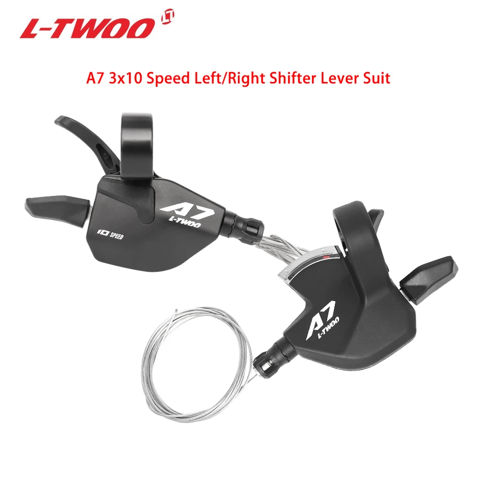 LTWOO A7 10 Rýchlostná radnica páky 3x10 rýchlosť 10S 3S radičová páka pre časopisy MTB Bike Finger Compatibible Shimano SRAM Bicykel