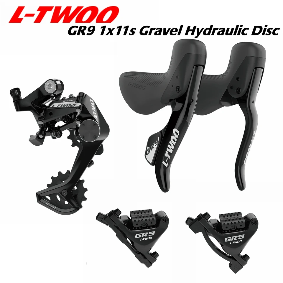 LTWOO GR9-DISC 1X11S ROAD HYDRAULICKÁ DISC DISCE GRAVESSET Groupet Uhlíkové vlákno, GR9 1x11s Hydraulická disková brzda 5 súprava, Benchmark Grx