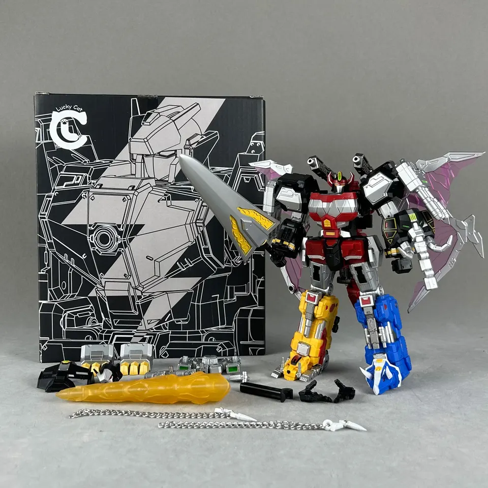 Lucky Cat Megazord Micro Cosmos MC03 MC-03 Dragon Caesar Mighty Morphin Power Team Anime Action Action Figure