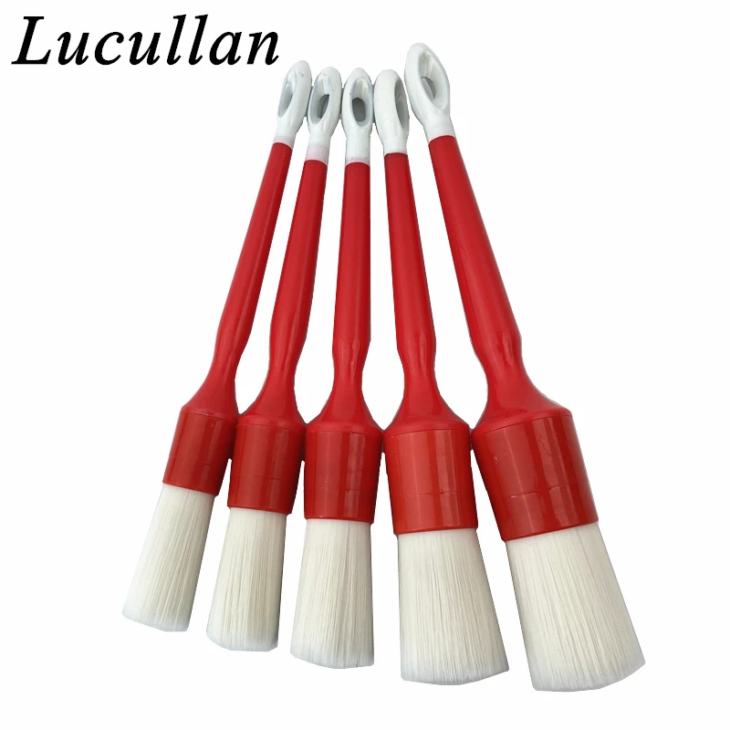 Lucullan Red Ruck Ruck Ruck Detailling Brushes 5 ks Set Soft Hair Automatické prístupy