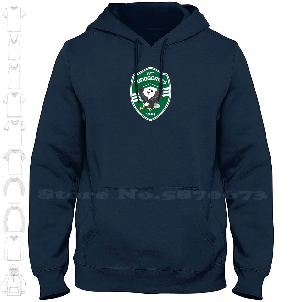 Ludogorets logo módna mikina špičkovej kvality 100% bavlnená kapucňa