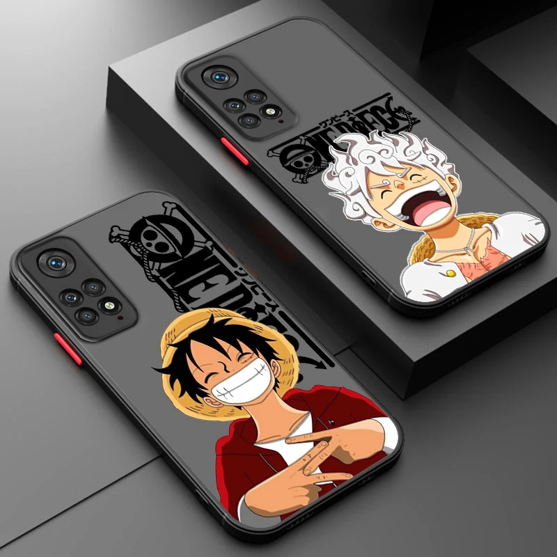 Luffy One P-Piece Puzder pre Redmi Note 12 11 10 9 8 Pro Plus Pro St 5G Matte Frosted Lasy Cover