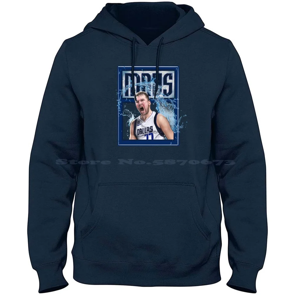 Luka Doncic Splash 100% bavlnená kapucňa tričko Luka Doncic Mavs Hoops Hoopers Basketball Buckets 77