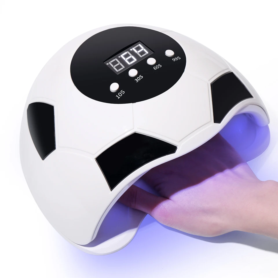 Lulaa Futbalová polovica tvaru 36 LED korálky na nechty Phototerapia nechtov na nechty lampa lampa nechtového stroja Profesionálne manikúra