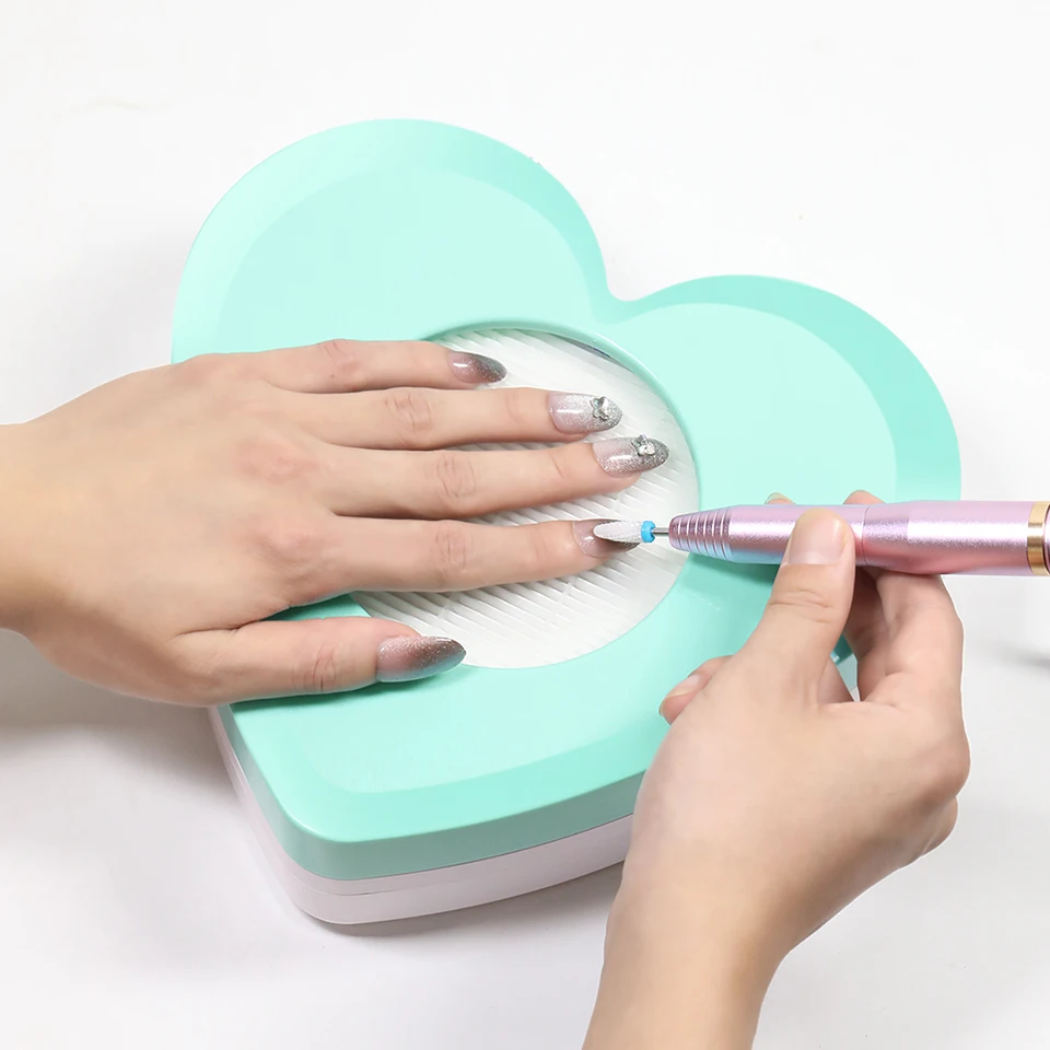 Lulaa Professional Electric Nail Valcuum Extraktor Ventilátor pre absorbér prachu manikúru s odnímateľným manikúrnym nástrojom filtra