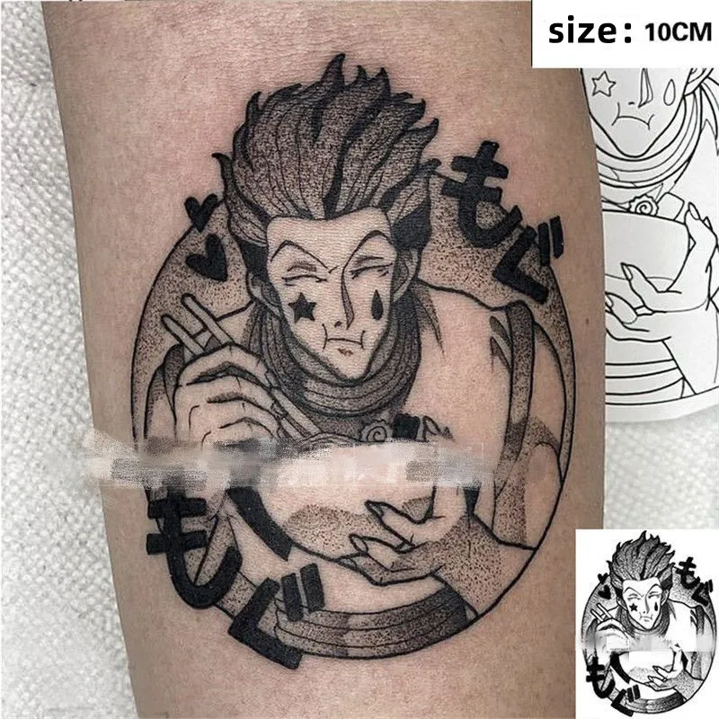 Luna Store Anime Hunter x Hunter Dočasné tetovanie karikatúra Hisoka Tert Tattoo Body Art Wire bude