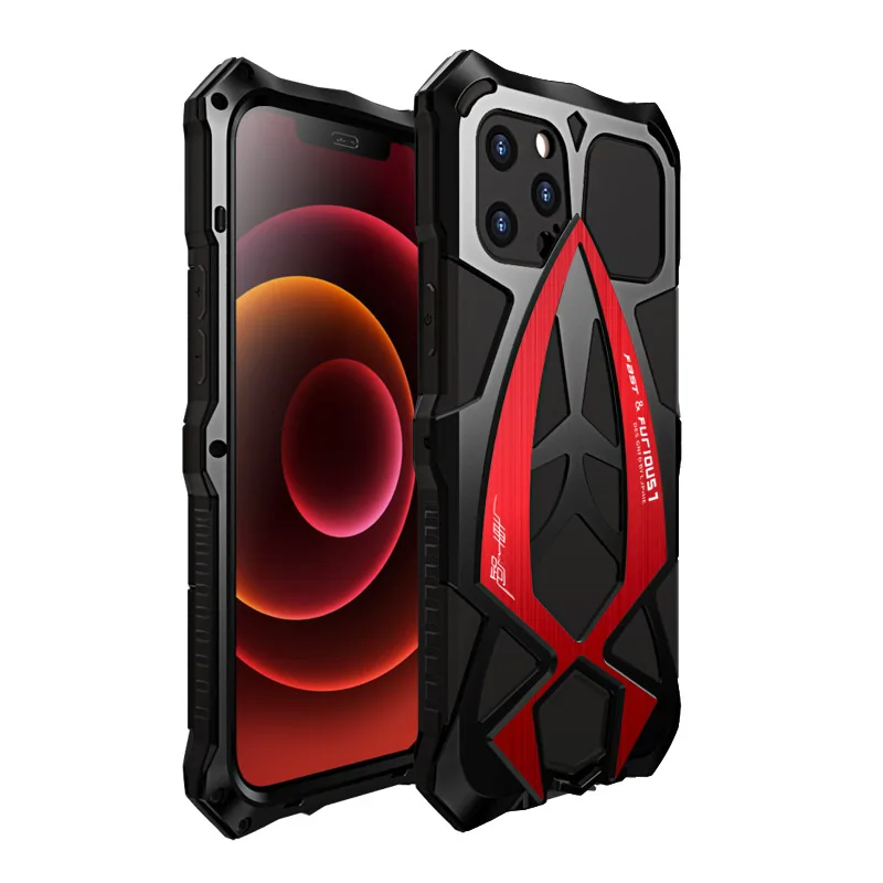 Luphie Original Metal 360 Full Protect Armor puzdro pre kryt telefónu iPhone 12 Pro pre iPhone 12 Mini Shockproof Fundas Coque