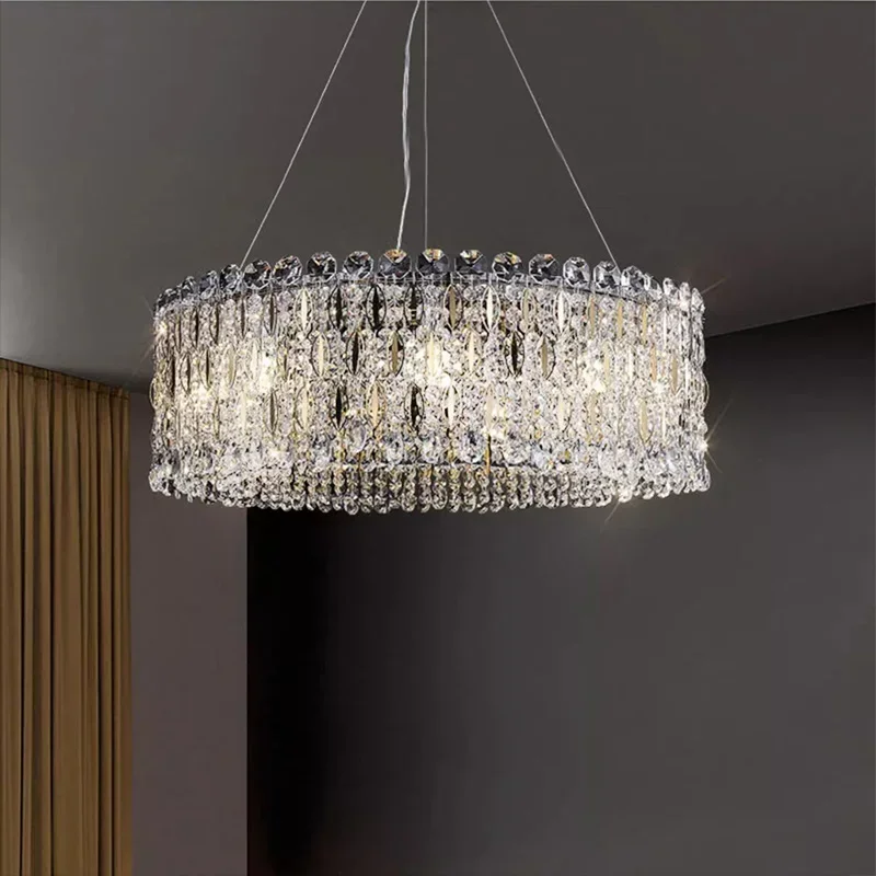 Luster K9 Crystal stropné žiarovky dekorácia maison svetlo zdroj postmodern dizajn lustres salón americký štýl luxus