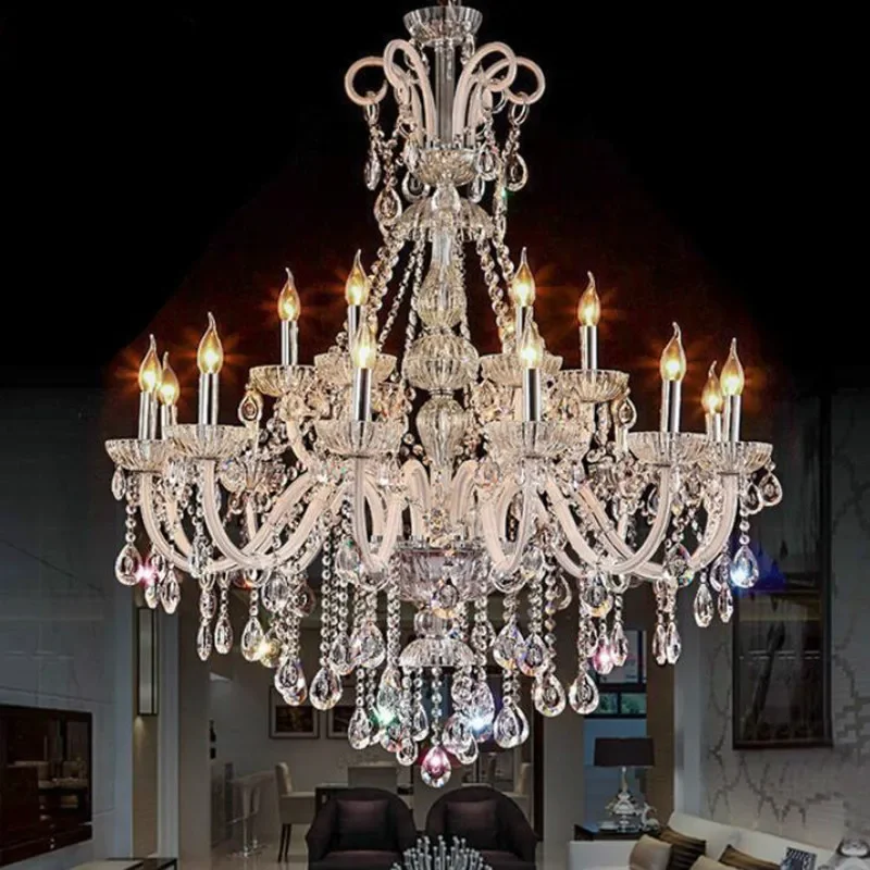 Luster moderné krištáľové lustre obývacia izba v obývacej izbe K9 Crystal Luster Stropné lustrové LED svetlá LED