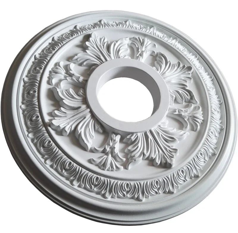 Luster stropný doska Rosette PU Dekoratívny strop ružový prívesok Light Base Decor Decor Strop lišta